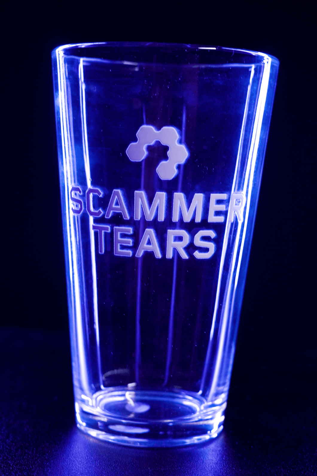 Scammer Tears Pint Glass