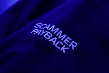 Load image into Gallery viewer, Scammer Payback Logo Zip Up Hoodie