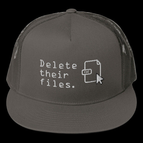Delete Their Files CORRECT SPELLING Hat